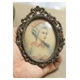 Antique/Vintage Italian Metal Picture