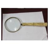A Bone Handle Japanese Magnifying Glass