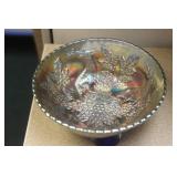 Carnival glass bowl