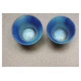 Lot of Two Enamel Cups