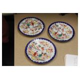 Lot of 3 Kutani Bread Plates