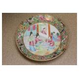 Antique ChineseRose Medallion Plate