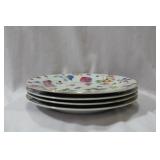 Set of 4 Decorative Salad Plates