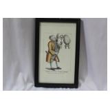 A Vintage 'The City Tonsor' Print