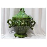 A Pottery Taureen and Ladle