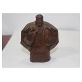 A Carved Japanese Wooden Man