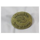 A Vintage Brass Belt Buckle