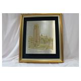 University of Florida Etching on Silver