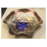 Carnival glass bowl