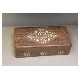 Inlaid Carved Cedar Box