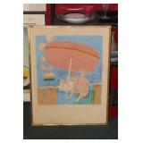 Signed Albert Zavaro Lithograph
