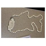 Japanese Signed Bone Necklace