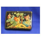 A Hand Painted Russian Lacquer Box