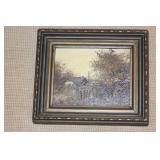 Vintage Miniature Oil on Board Painting