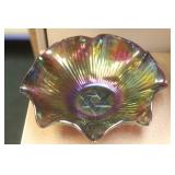 Carnival glass bowl