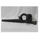 An African Ceramic Bird Form Pipe