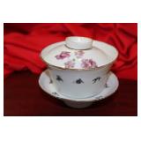 An Antique Chinese Teacup and Saucer