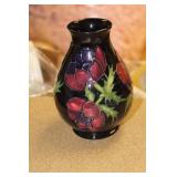 Signed Moorcroft Enamel Vase