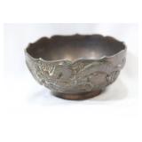A Chinese or Asian Bronze or Metal Bowl