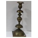 A Single Brass Candlestick