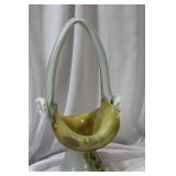 An Artglass Basket