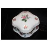 Floral Porcelain Trinket Music Box