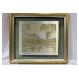 University of Florida Etching on Silver