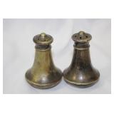Lot of 2 Silverplated Salt and Pepper Shakers
