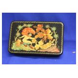A Signed Hand Painted Russian Lacquer Box