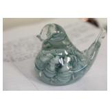 Marked Joe Rice Art Glass Bird
