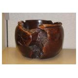 Vintage Exotic Wood Planter