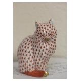 A Hungarian Herend Porcelain Cat