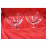 A Pair of Italian Lead Crystal Cups