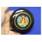 A Signed Hand Painted Russian Lacquer Box