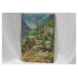 An Old Oil on Canvas Painting