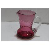 A Small Cranberry Pitcher