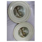 A Pair of Currier and Ives Plates