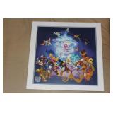 Disney World Lithograph on Paper