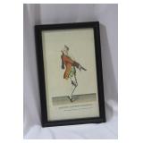 A Framed Print 'Dancing Master Macaroni'