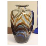 A Signed David Boutin Artglass Vase
