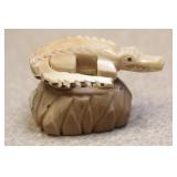 Taqua Nut Carving of an Alligator