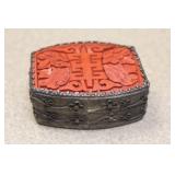 Chinese Cinnabar Trinket Box