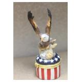 Eagle Ceramic Trinket Box