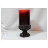 A Ruby Red Glass Stem Cup