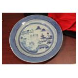 A Chinese Export Blue And White Plate