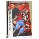 A Painted Superman Comic on Board