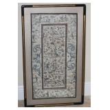 Antique Chinese Golden Silk Framed Textile