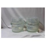 A Pair of Most Likely Murano Art Glass Container