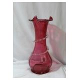 A Beautiful Cranberry Vase
