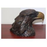 A Signed Vintage Hudson Scott Bronze Eagle Head